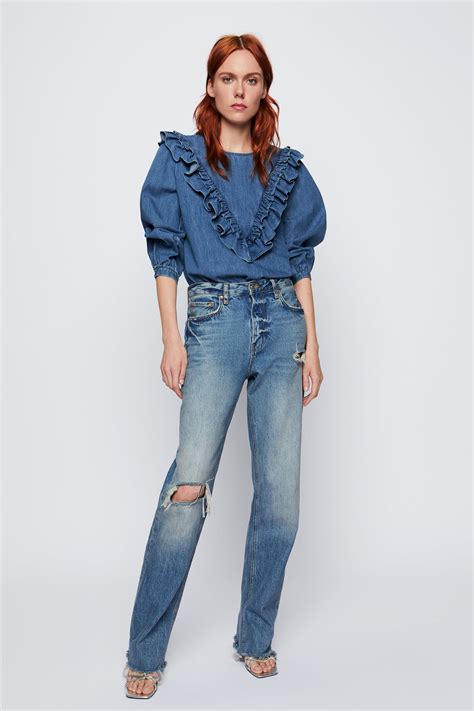 straight jeans zara